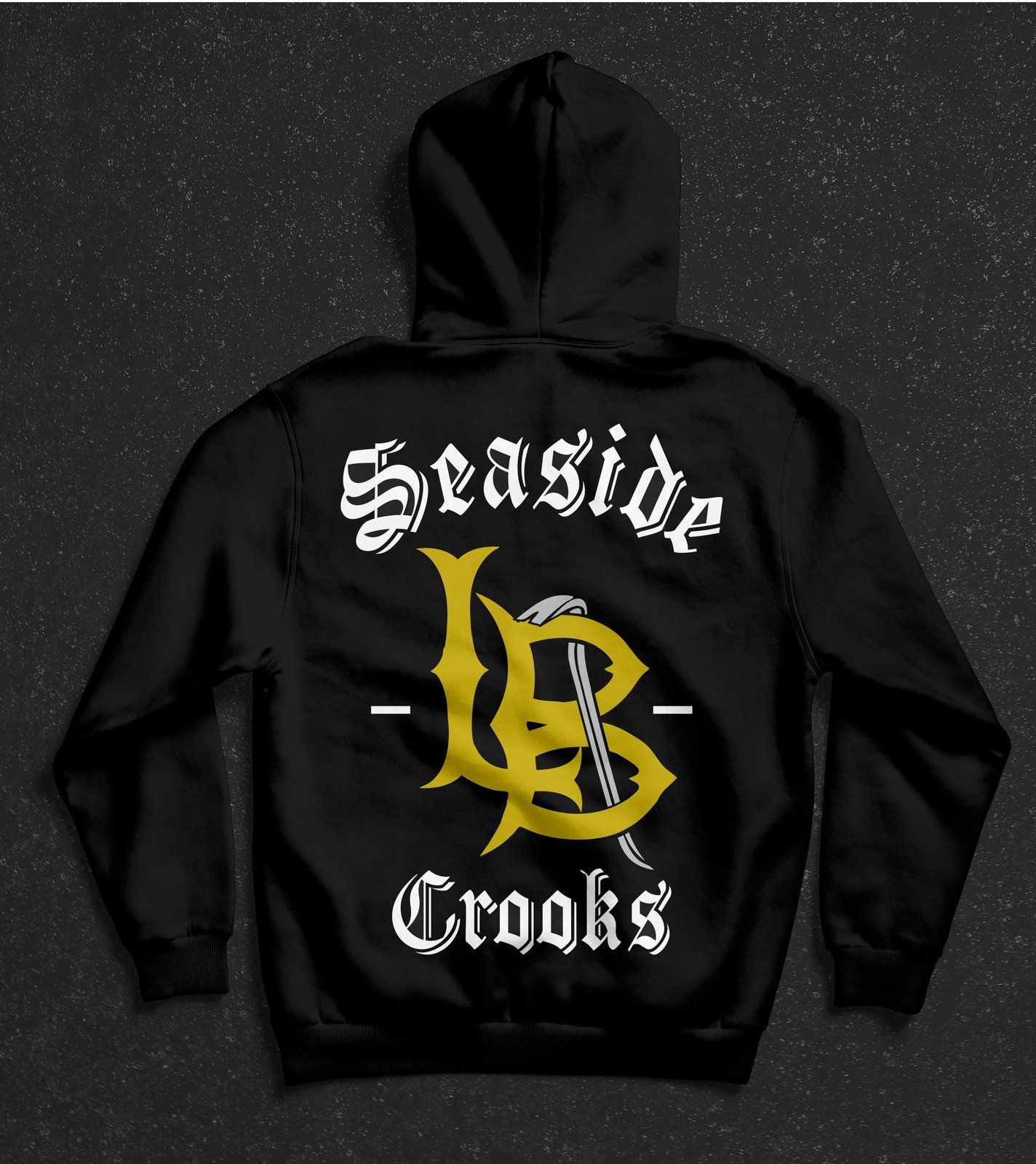 Crooks and castles sale black and gold hoodie